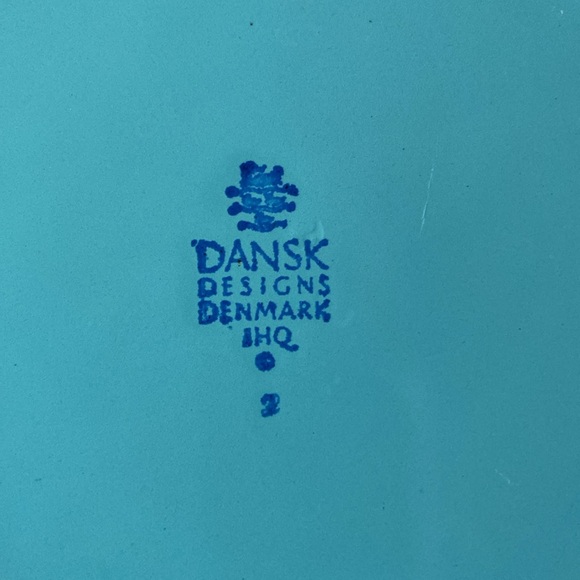 Dansk Turquoise Blue Enamel Paella Pan 13.25” Vintage MCM Kobenstyle Denmark - Picture 3 of 6